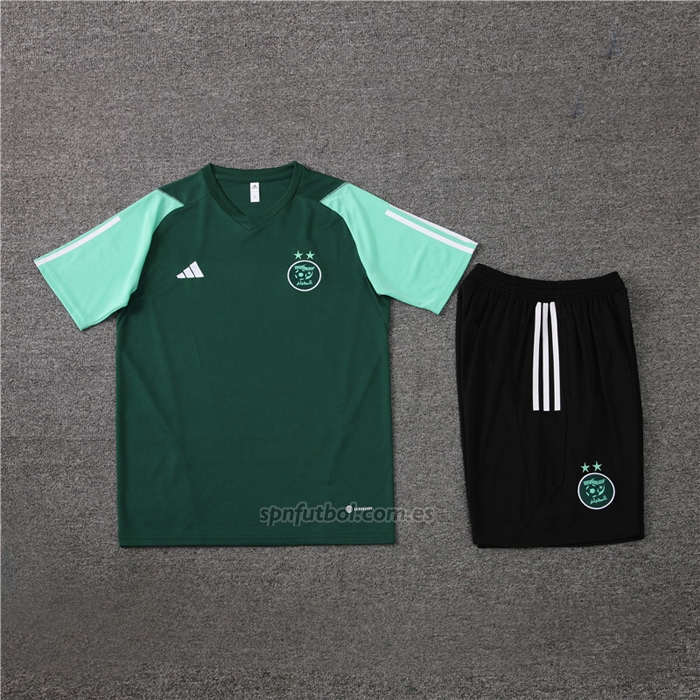 Chandal del Argelia Manga Corta 2023-2024 Verde - Pantalon Corto